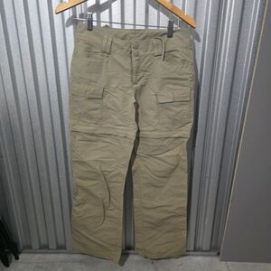 The North Face Tan Cargo Nylon Khaki Pants Women's Short Cut Size 2
